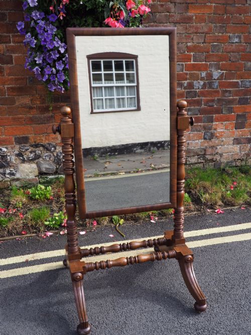 Mahogany Cheval Mirror