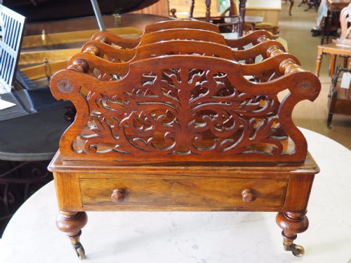 Victorian Walnut Canterbury