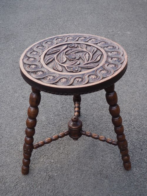 Carved Oak Table
