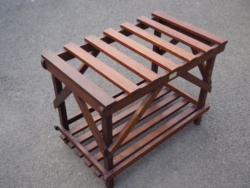 Mahogany Luggage Rack