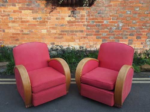 Pair of Art Deco Armchairs