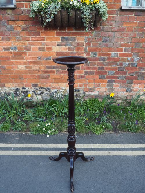 Mahogany Torchere