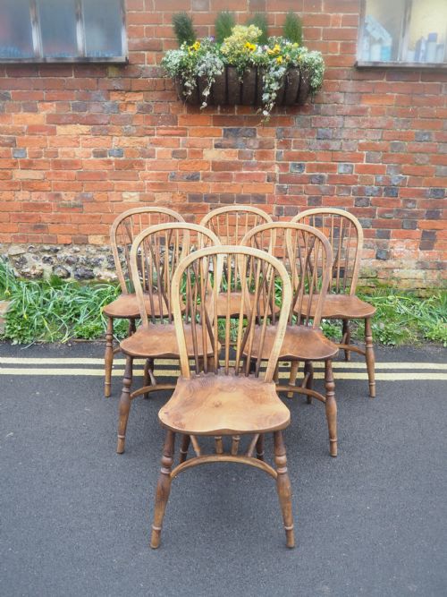 Set of Six Kitchen Chairs
