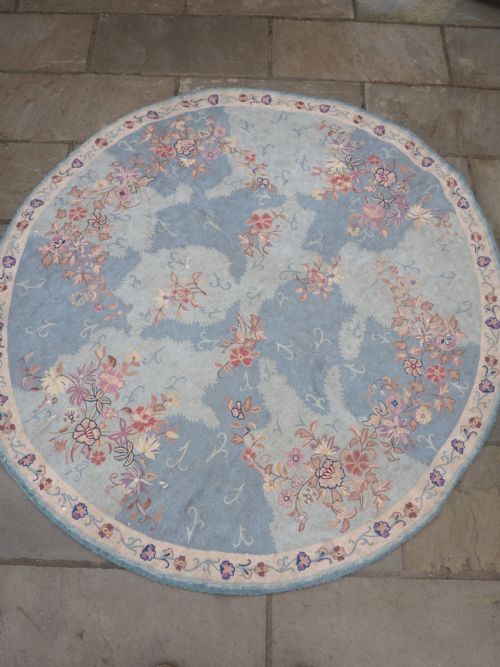 Antique Kashmiri Chain Stitch Carpet