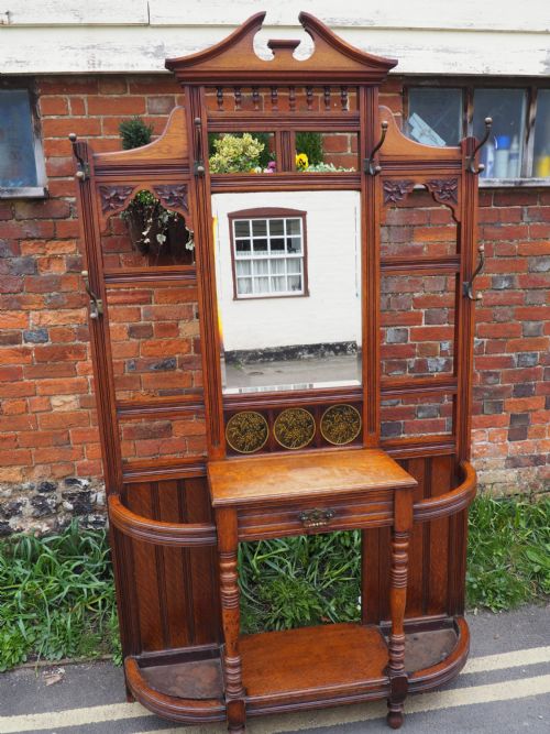 Victorian Oak Hallstand