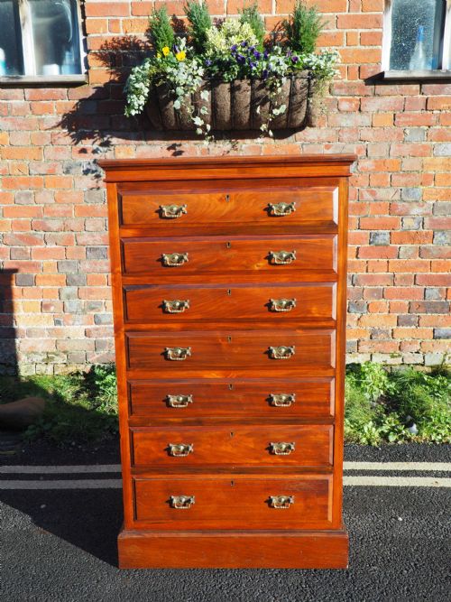 Victorian Walnut Wellington Chest