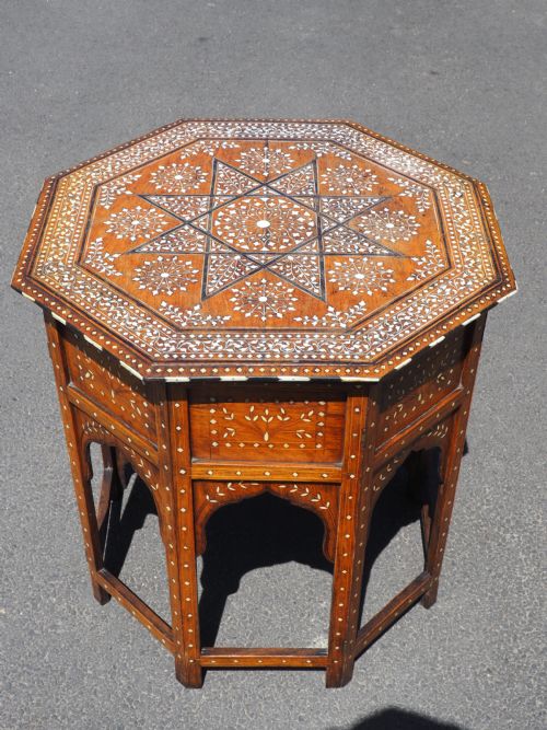 North Indian Inlaid Table