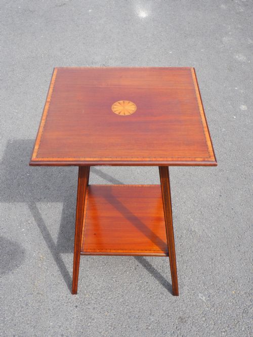Edwardian Inlaid Mahogany Table