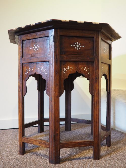 Large North Indian Inlaid Table from Hoshiarpur