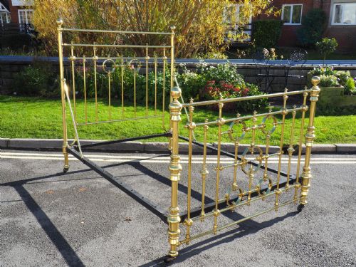Maple and Co Brass Double Bed