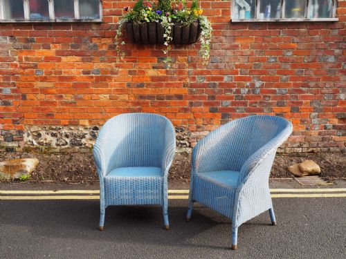 Pair of Lloyd Loom Armchairs