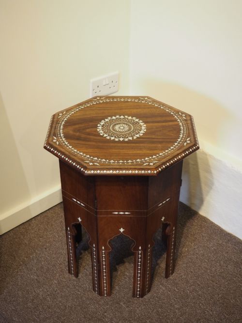North Indian Inlaid Table