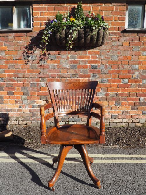 Victorian Oak Desk Chair