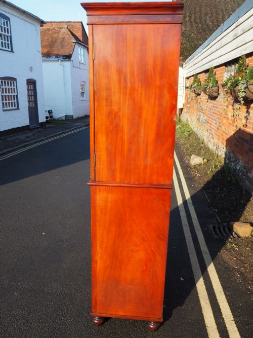 fig 1. Early Victorian Mahogany Linen Press