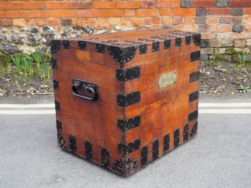 Nineteenth Century Oak Silver Chest