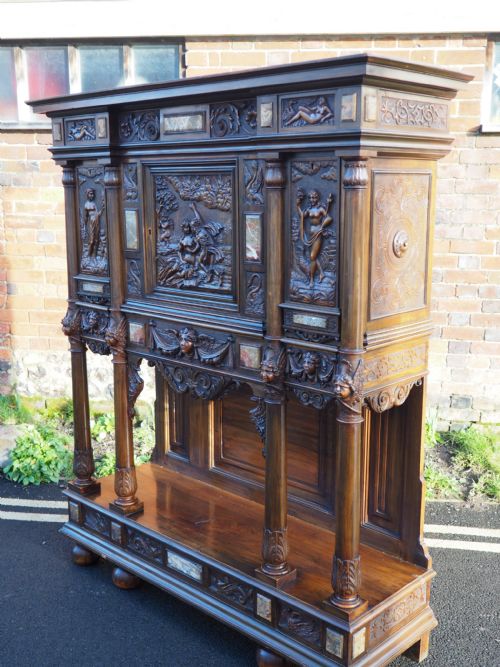 Nineteenth Century Italian Carved Walnut Cabinet
