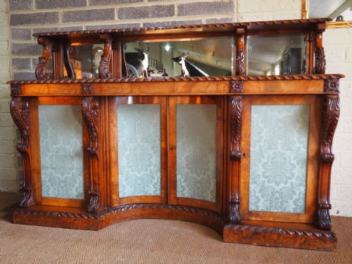 George IV Walnut Chiffonier Sideboard