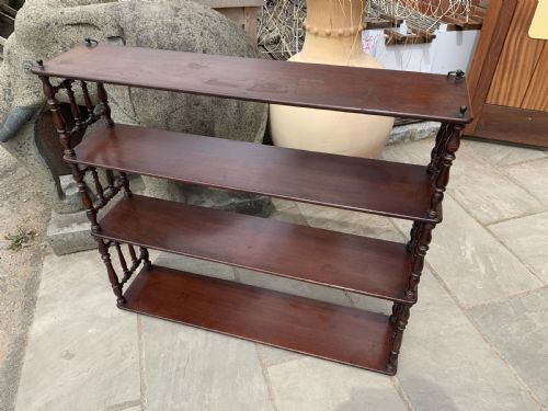 Nineteenth Century Mahogany Hanging Shelves