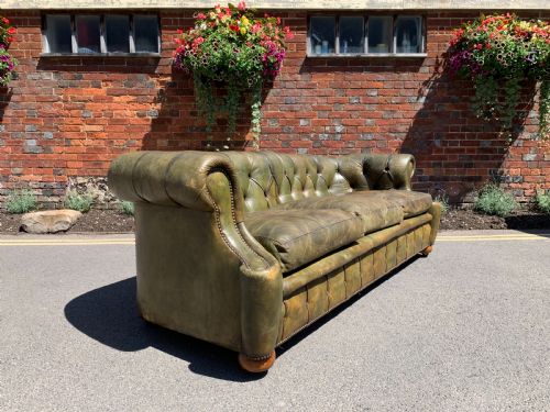 Hand Dyed Leather Chesterfield