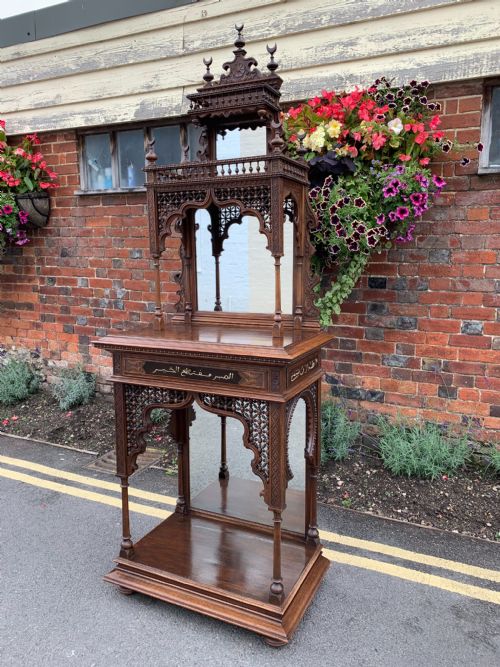 Islamic Inspired Walnut Cabinet
