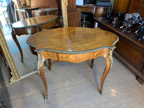 Nineteenth Century Inlaid Walnut Table