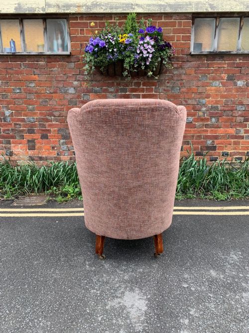 NEWLY UPHOLSTERED ARMCHAIR - ADDITIONAL PHOTO 4