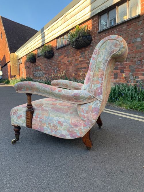 HOWARD AND SONS OPEN ARMCHAIR - ADDITIONAL PHOTO 7