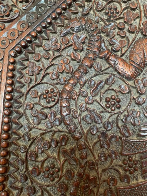 NORTH INDIAN CARVED FOLDING TABLE - ADDITIONAL PHOTO 5