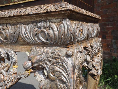 DECORATIVE PAINTED CABINET ON STAND - ADDITIONAL PHOTO 3