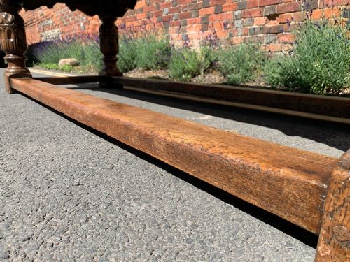 LARGE OAK REFECTORY TABLE - ADDITIONAL PHOTO 12