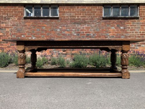 LARGE OAK REFECTORY TABLE - ADDITIONAL PHOTO 13