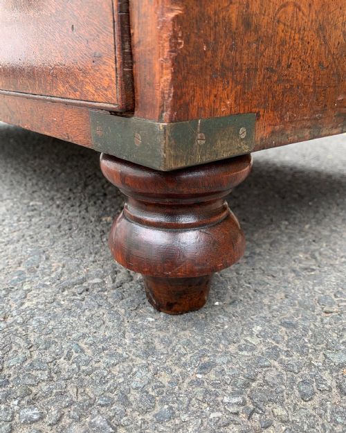 MAHOGANY MILITARY CAMPAIGN CHEST - ADDITIONAL PHOTO 8