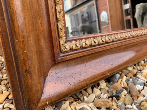 LARGE NINETEENTH CENTURY MIRROR - ADDITIONAL PHOTO 4