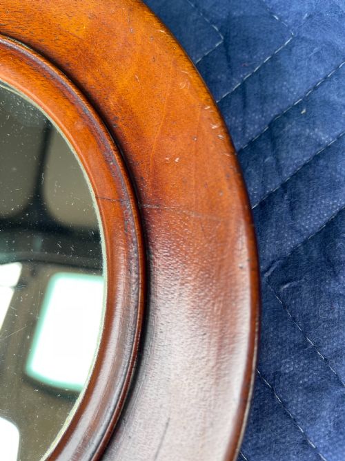 PAIR OF VICTORIAN CIRCULAR MIRRORS - ADDITIONAL PHOTO 1