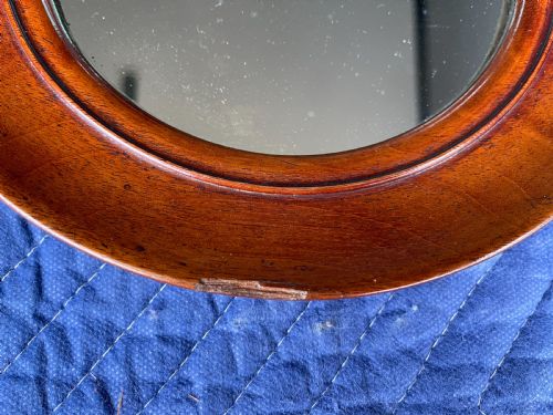PAIR OF VICTORIAN CIRCULAR MIRRORS - ADDITIONAL PHOTO 4