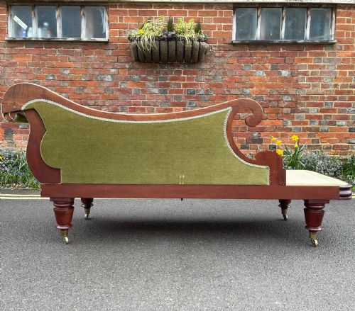 WILLIAM IV MAHOGANY CHAISE - ADDITIONAL PHOTO 2