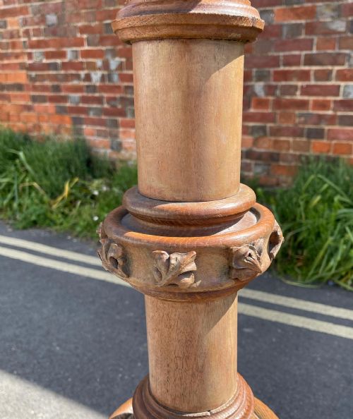 CARVED OAK EAGLE LECTERN - ADDITIONAL PHOTO 1