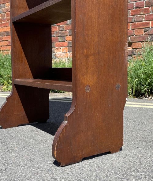 TALL OAK BOOKCASE - ADDITIONAL PHOTO 1