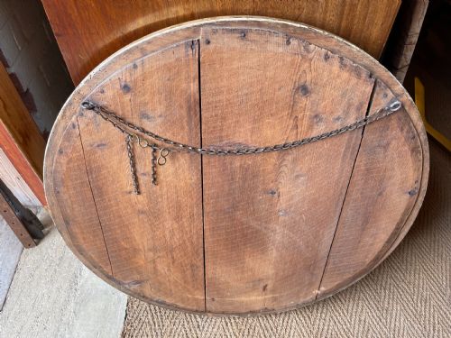 LARGE NINETEENTH CENTURY CONVEX MIRROR - ADDITIONAL PHOTO 2