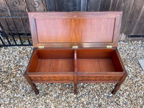 MAHOGANY DUET STOOL - ADDITIONAL PHOTO 1