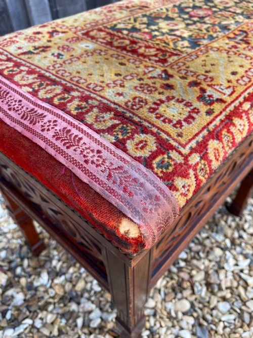 MAHOGANY DUET STOOL - ADDITIONAL PHOTO 6