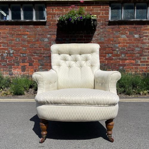 late victorian armchair - CATEGORY: ANTIQUE CHAIRS - DATED 1890