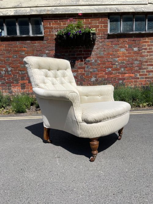 LATE VICTORIAN ARMCHAIR - ADDITIONAL PHOTO 1