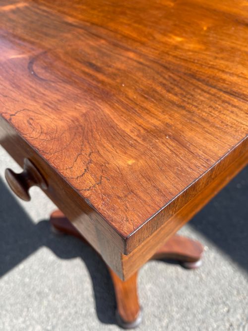 NINETEENTH CENTURY ROSEWOOD PEDESTAL TABLE - ADDITIONAL PHOTO 3