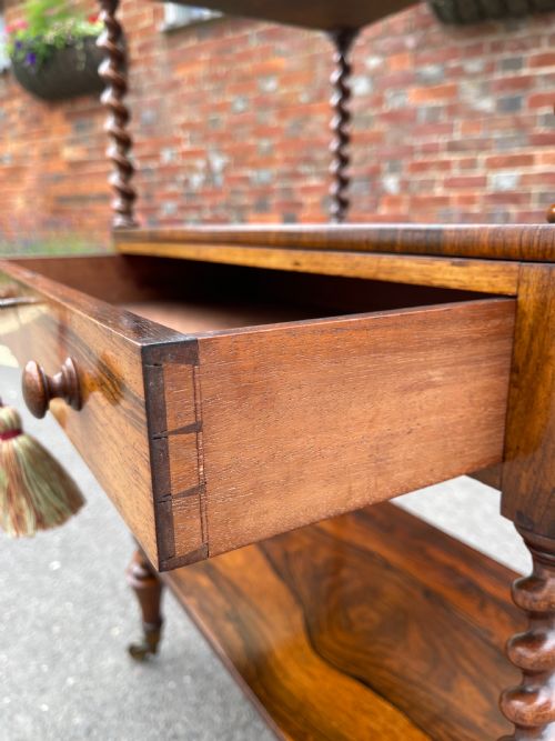 VICTORIAN ROSEWOOD ETAGERE - ADDITIONAL PHOTO 5