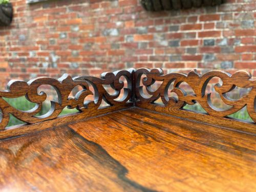 VICTORIAN ROSEWOOD ETAGERE - ADDITIONAL PHOTO 7