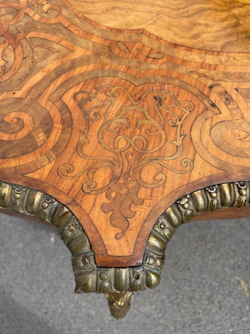 NINETEENTH CENTURY INLAID WALNUT CENTRE TABLE - ADDITIONAL PHOTO 9
