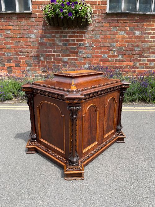 FINE LARGE SCALE VICTORIAN CELLARETTE - ADDITIONAL PHOTO 7