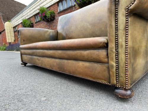 ENGLISH LEATHER SOFA - ADDITIONAL PHOTO 1