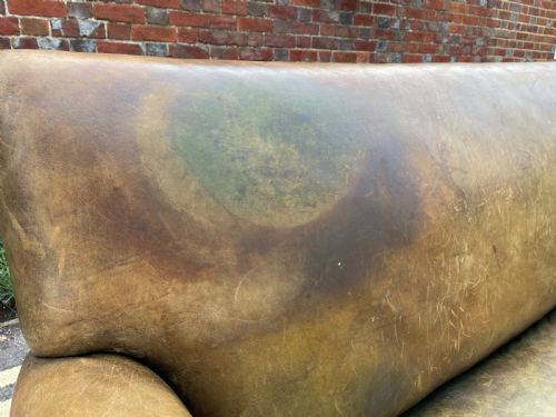 ENGLISH LEATHER SOFA - ADDITIONAL PHOTO 4
